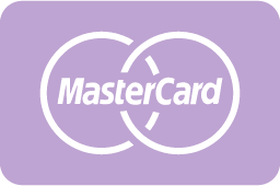 rectangular logo of Mastercard credit card in purple