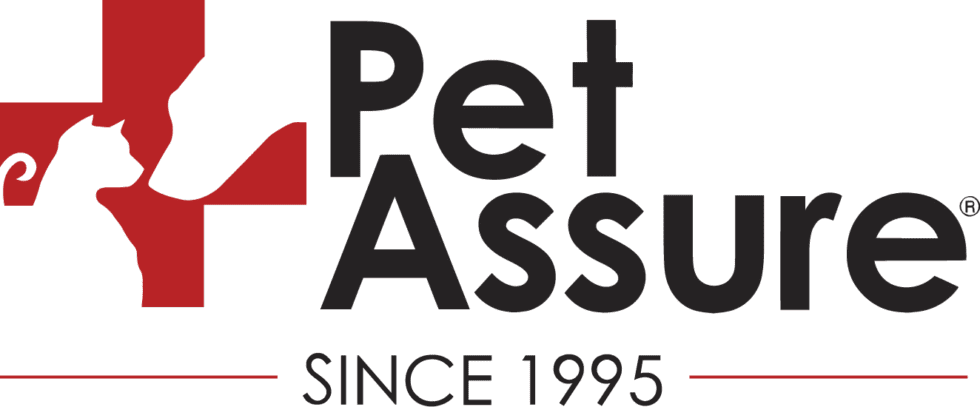 logo for Pet Assure with tag that says "Since 1995" underneath